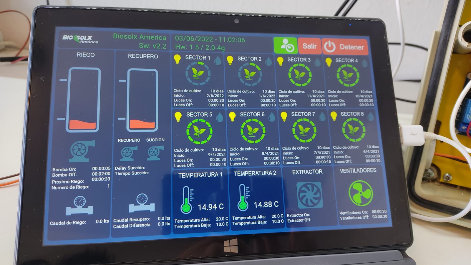 Monitoreo cultivo hidropónico 8
